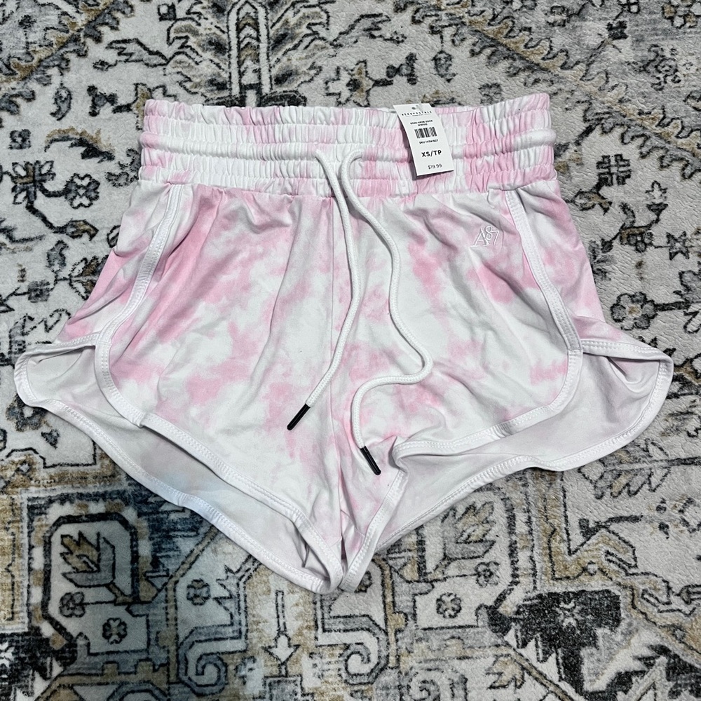 Aeropostale Pink and White Athletic Shorts